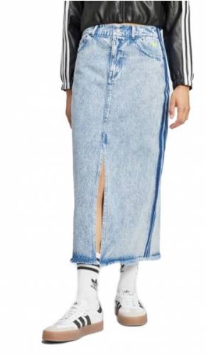 Adidas Original x Kseniaschnaider Jeans Maxirock: Stil & lässiger Komfort