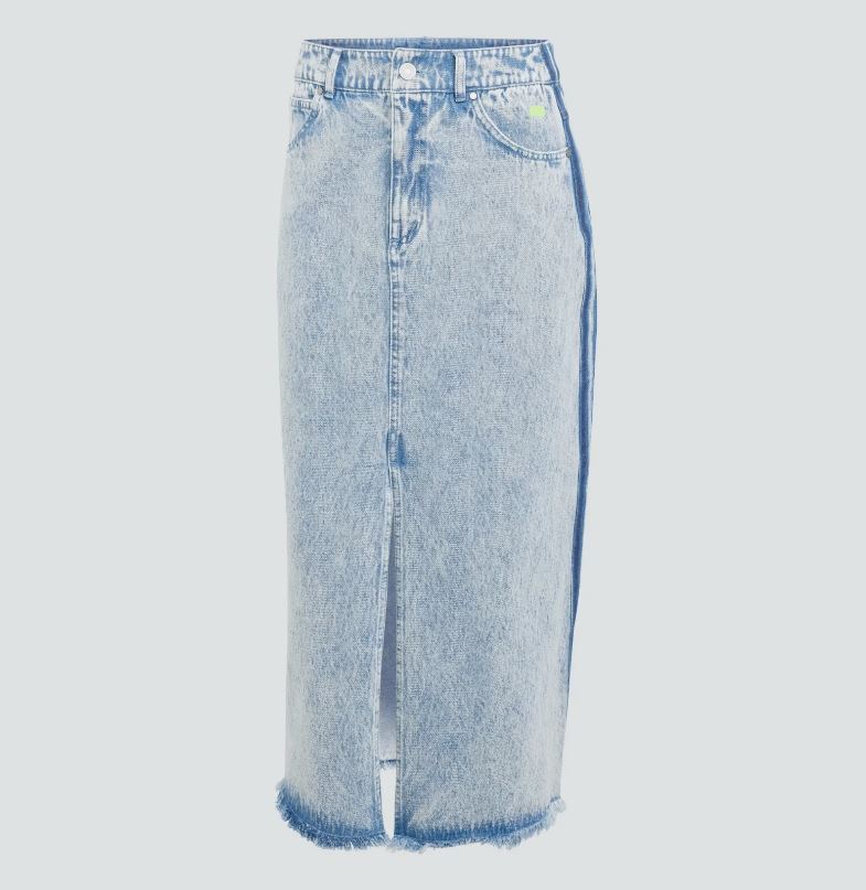 Adidas Original x Kseniaschnaider Jeans Maxirock: Stil & lässiger Komfort