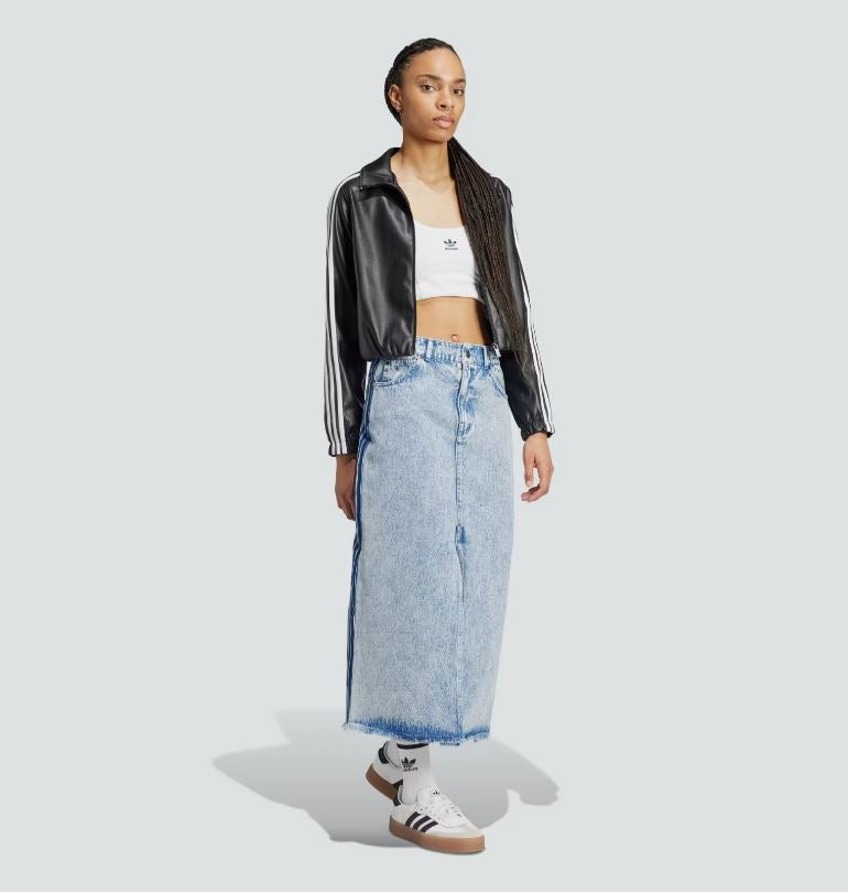 Adidas Original x Kseniaschnaider Jeans Maxirock: Stil & lässiger Komfort