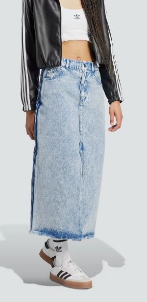 Adidas Original x Kseniaschnaider Jeans Maxirock: Stil & lässiger Komfort