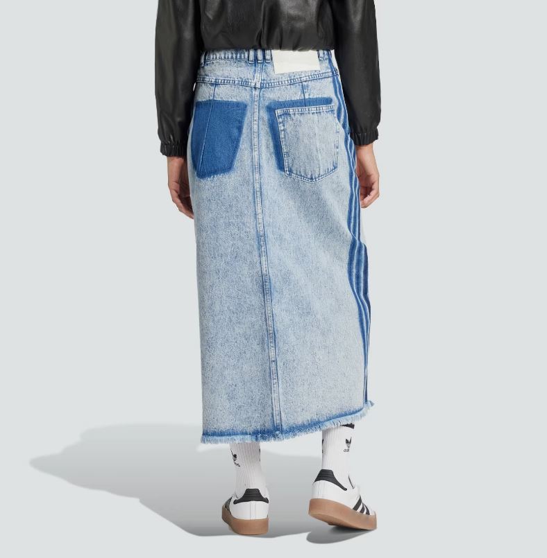 Adidas Original x Kseniaschnaider Jeans Maxirock: Stil & lässiger Komfort