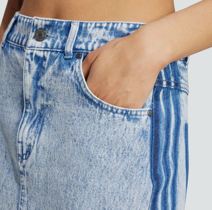 Adidas Original x Kseniaschnaider Jeans Maxirock: Stil & lässiger Komfort